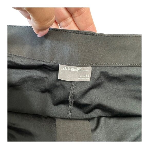 Eddie Bauer Adventurer Women Black Cargo Short Skort SZ 14  Summer -Outdoor NWT - Picture 3 of 12